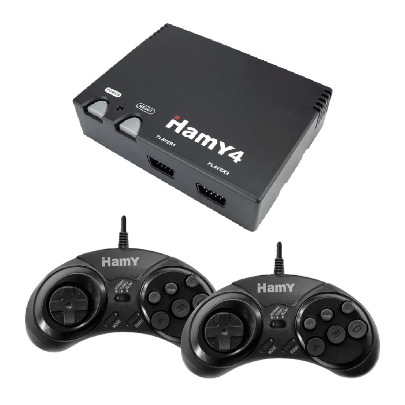 Hamy 4 Black Sega Mega Drive + Dendy + 350 Встроенных Игр Б/У - Retromagaz