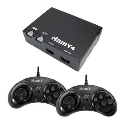 Hamy 4 Black Sega Mega Drive + Dendy + 350 Встроенных Игр Б/У - Retromagaz