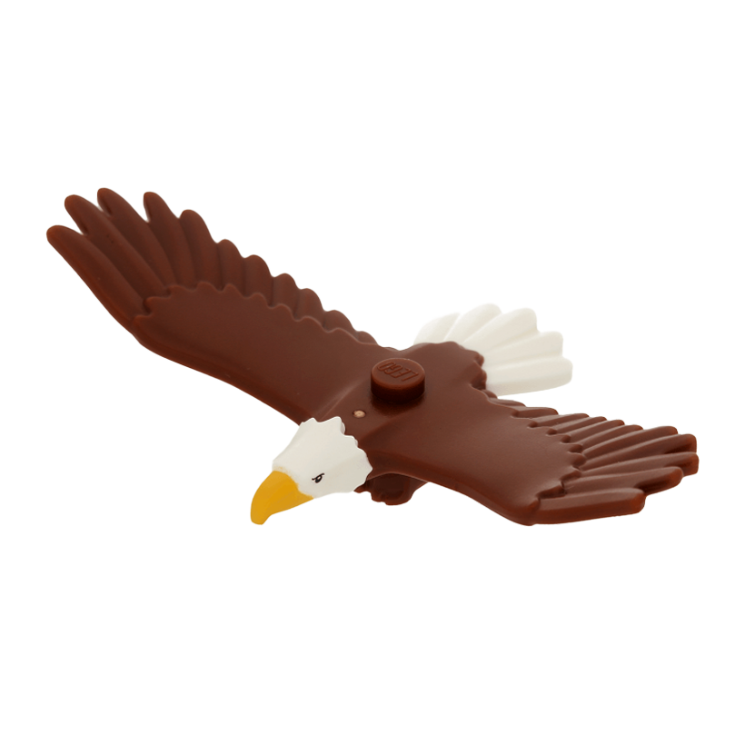 Фигурка Lego Воздух Eagle with Yellow Beak Animals 37543pb01 6232185 Reddish Brown Б/У - Retromagaz