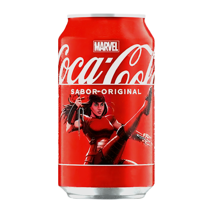 Напій Coca-Cola Classic Marvel Limited Edition Elektra Natchios 330ml - Retromagaz