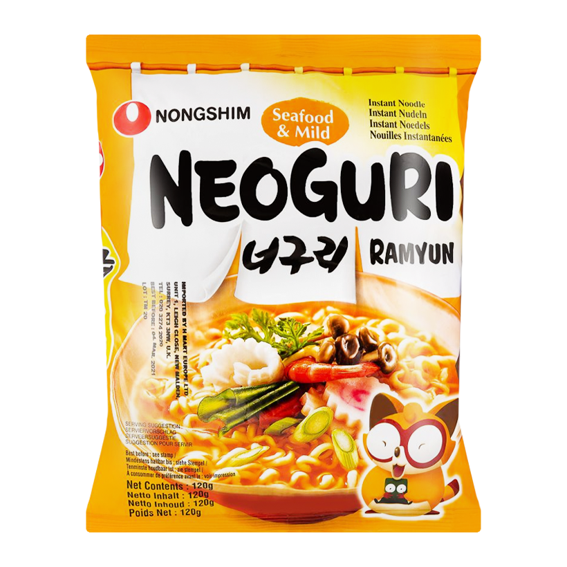 Лапша Nongshim Neoguri Рамьон с Морепродуктами Средне Острая 120g - Retromagaz