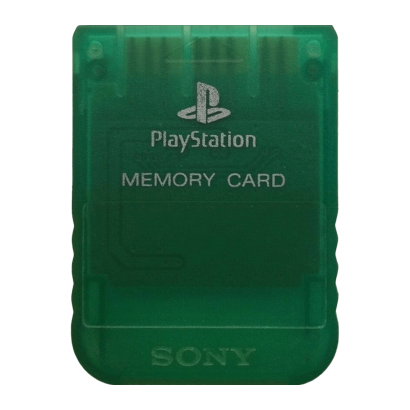 Карта Памяти Sony PlayStation 1 2MB Trans-Green Б/У - Retromagaz