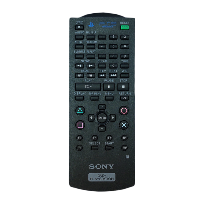 Пульт RMC PlayStation 2 DVD Remote Control Black Новый - Retromagaz