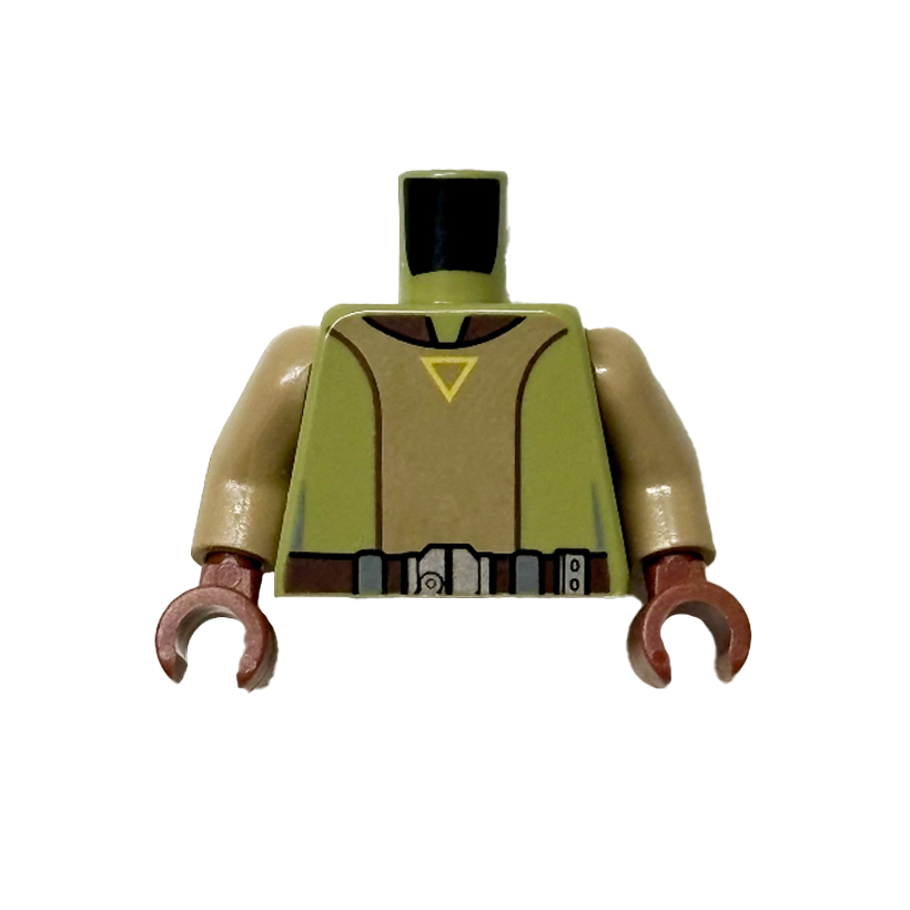 Тулуб Lego Джедай Open Shirt with Utility Belt and Yellow Triangle Pattern Kanan Jarrus Star Wars 973pb2564c01 sw0817 6177115 Olive Green Б/У - Retromagaz