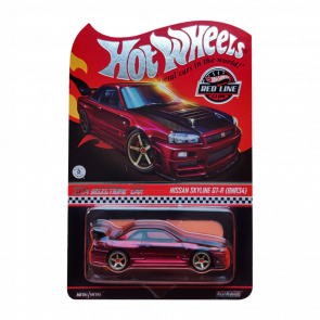 Машинка Premium Hot Wheels Nissan Skyline GT-R (BNR34) Red Line Club RLC 1:64 HWF25 Red Машинка Premium Hot Wheels Nissan Skyline GT-R (BNR34) Red Line Club RLC 1:64 HWF25 Red - Retromagaz