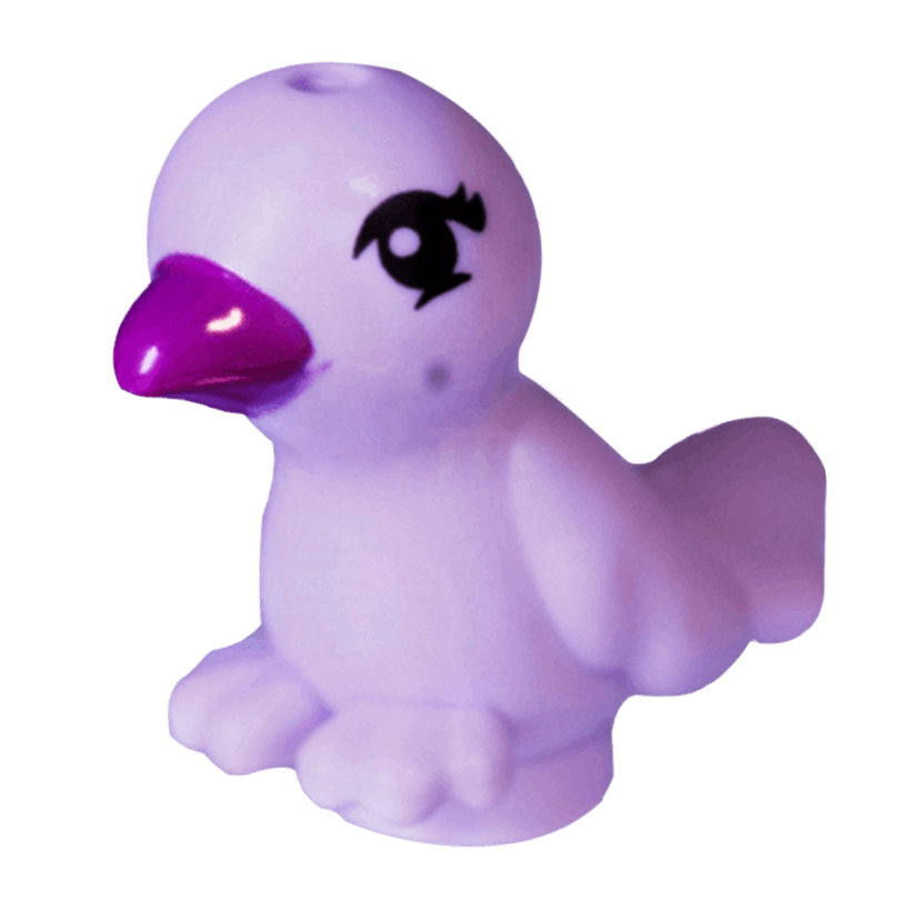 Фігурка Lego Повітря Bird Friends Elves Violet with Magenta Beak and Black Eyes Animals 98388pb06 6133560 Lavender Б/У - Retromagaz
