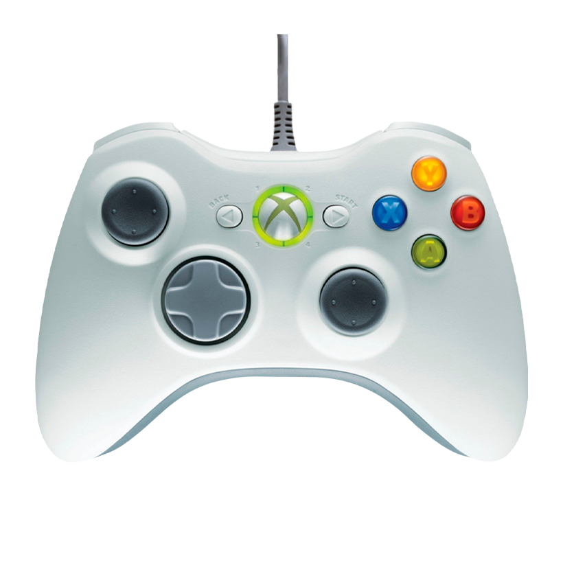 Геймпад Проводной Microsoft Xbox 360 USB PC White 2.5m Б/У - Retromagaz