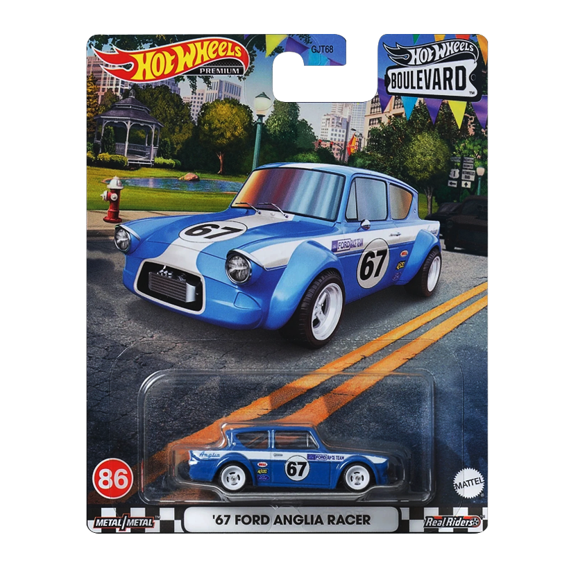 Машинка Premium Hot Wheels '67 Ford Anglia Racer Boulevard 1:64 GJT68/HKF32 Blue - Retromagaz