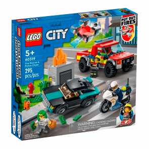 Набір Lego Пожежна Бригада та Поліцейська Погоня 60319 City Новий - Retromagaz