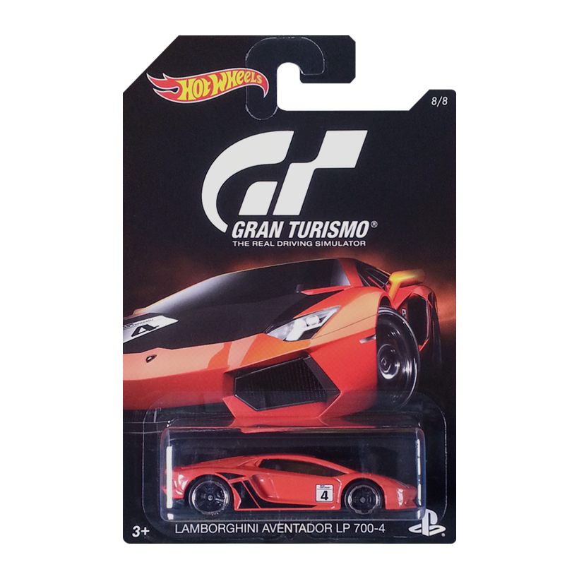 Тематична Машинка Hot Wheels Lamborghini Aventador LP 700-4 Gran Turismo 1:64 DJL20 Orange - Retromagaz