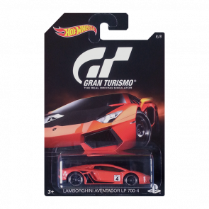 Тематическая Машинка Hot Wheels Lamborghini Aventador LP 700-4 Gran Turismo 1:64 DJL20 Orange