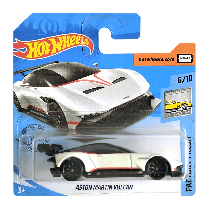 Машинка Базовая Hot Wheels Aston Martin Vulcan Factory Fresh 1:64 GHC01 White - Retromagaz