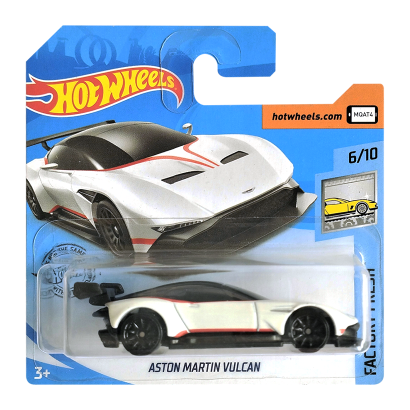 Машинка Базовая Hot Wheels Aston Martin Vulcan Factory Fresh 1:64 GHC01 White - Retromagaz