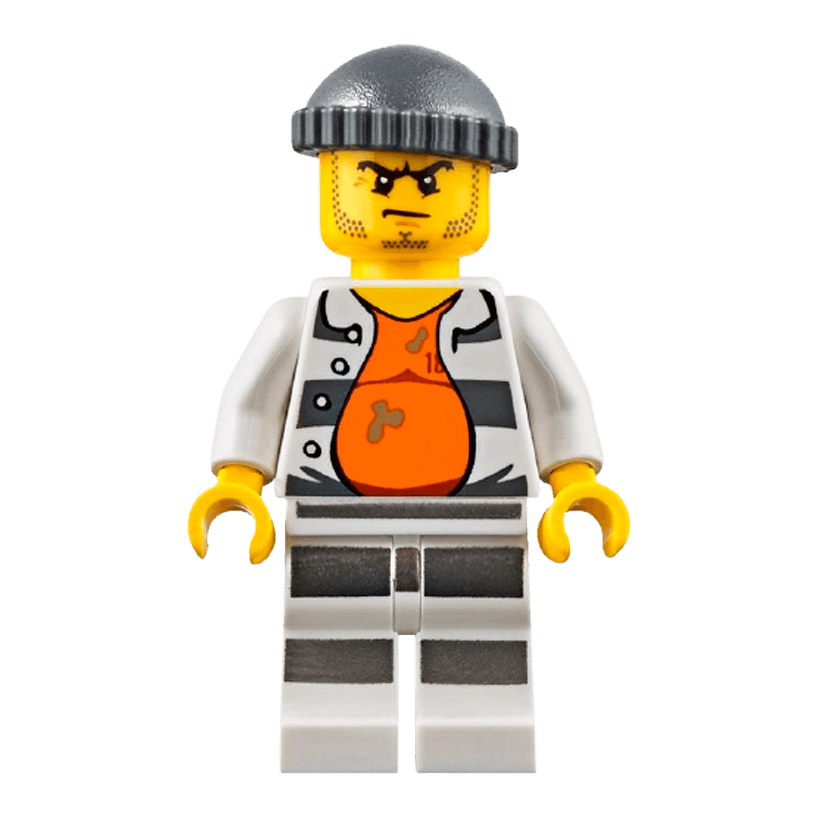 Фігурка Lego Police 973pb2163 Prisoner 18675 City cty0643 Б/У - Retromagaz