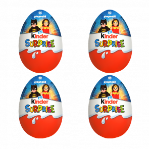 Набір Шоколадне Яйце 4шт Kinder Surprise DC x Playmobil 20g Набір Шоколадне Яйце 4шт Kinder Surprise DC x Playmobil 20g - Retromagaz