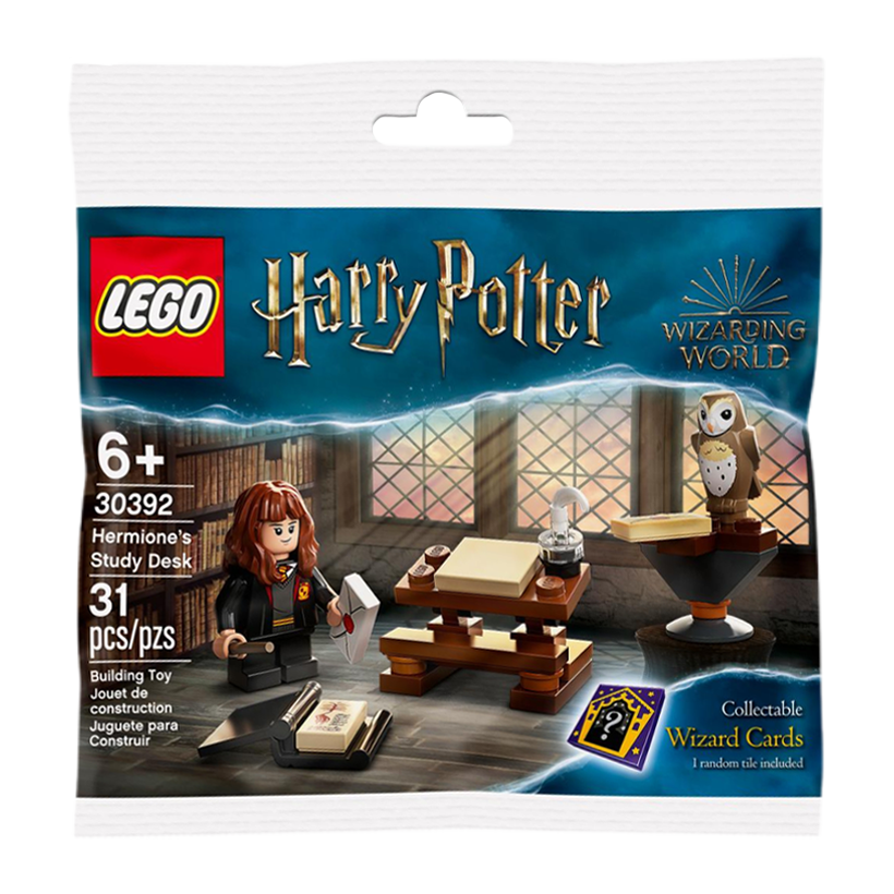 Конструктор Lego Фигурка Hermione's Study Desk Polybag Harry Potter 30392 hp315 Новый - Retromagaz