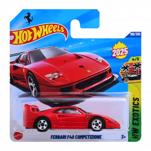 Машинка Базовая Hot Wheels Ferrari F40 Competizione Exotics 1:64 HYW59 Red - Retromagaz