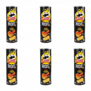 Набір Чипси 6шт Pringles Hot Flaming Cheese 160g