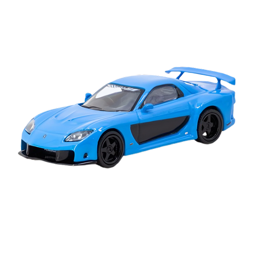 Машинка Premium Tarmac Works Mazda RX-7 VeilSide Fortune7 1:64 T64G-075-BL Blue - Retromagaz
