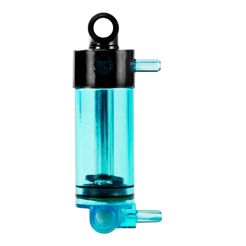 Technic Lego Пневматика Pneumatic Cylinder with 2 Inlets 48mm 47224c01 47225 63855 4529334 6157113 Trans-Light Blue Б/У - Retromagaz