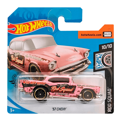 Машинка Базовая Hot Wheels '57 Chevy Rod Squad 1:64 GHD26 Pink - Retromagaz