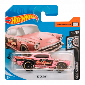 Машинка Базовая Hot Wheels '57 Chevy Rod Squad 1:64 GHD26 Pink - Retromagaz