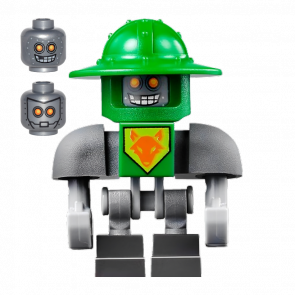 Фігурка Lego Denizens of Knighton Aaron Bot Green Shoulders Flat Silver Helmet Nexo Knights nex029 Б/У