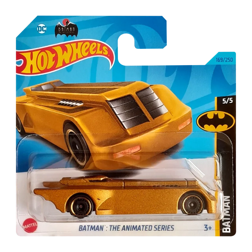 Машинка Базова Hot Wheels Batman: The Animated Series Batmobile Batman 1:64 HKJ76 Gold - Retromagaz