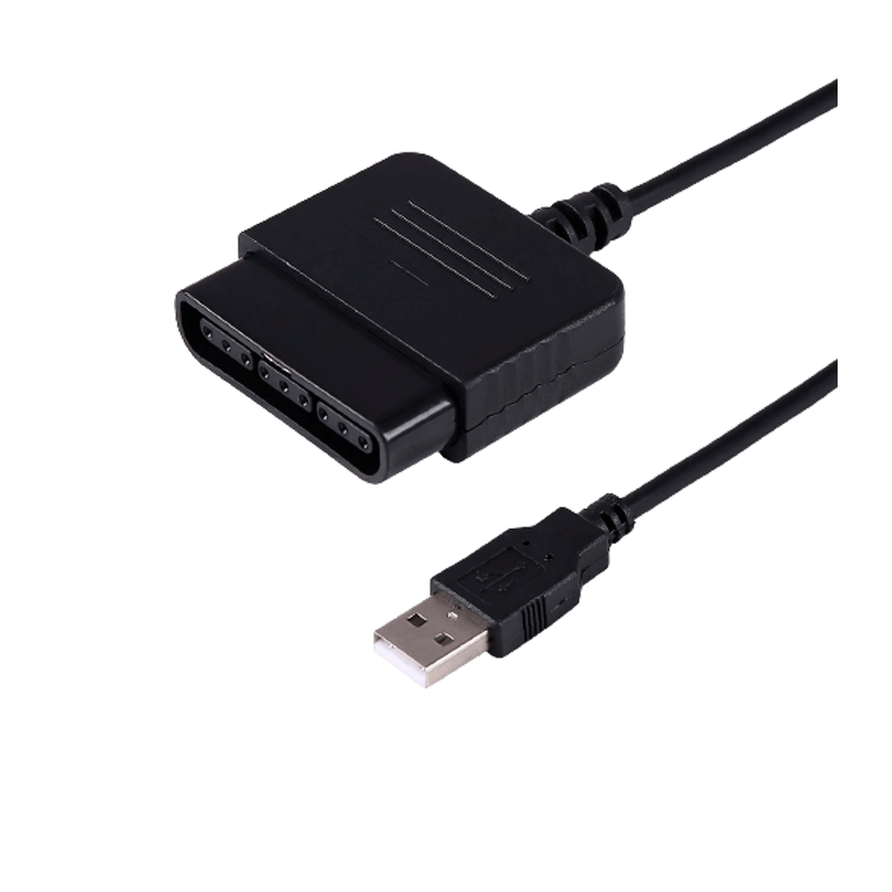 Адаптер RMC PlayStation 2 1 PC USB - Gamepad Connector Black Новый - Retromagaz