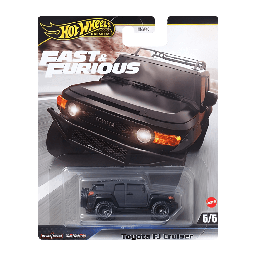 Машинка Premium Hot Wheels Toyota FJ Cruiser Fast & Furious 1:64 HRT99 Black - Retromagaz