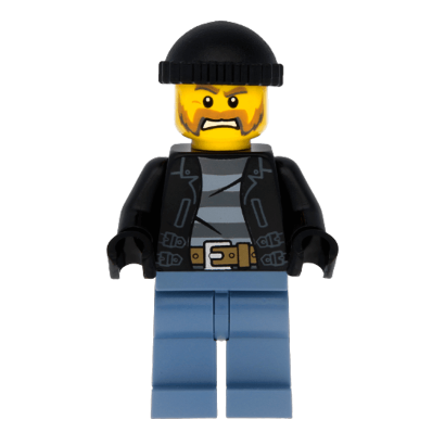 Фігурка Lego City Police 973pb1550 Bandit Male Gray Beard cty0621 Б/У Нормальний - Retromagaz