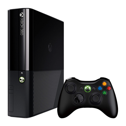 Консоль Microsoft Xbox 360 E Freeboot 250GB Black + 5 Встроенных Игр Б/У Нормальный - Retromagaz