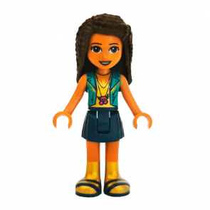 Фигурка Lego Andrea Dark Blue Skirt Friends Girl frnd292 Б/У