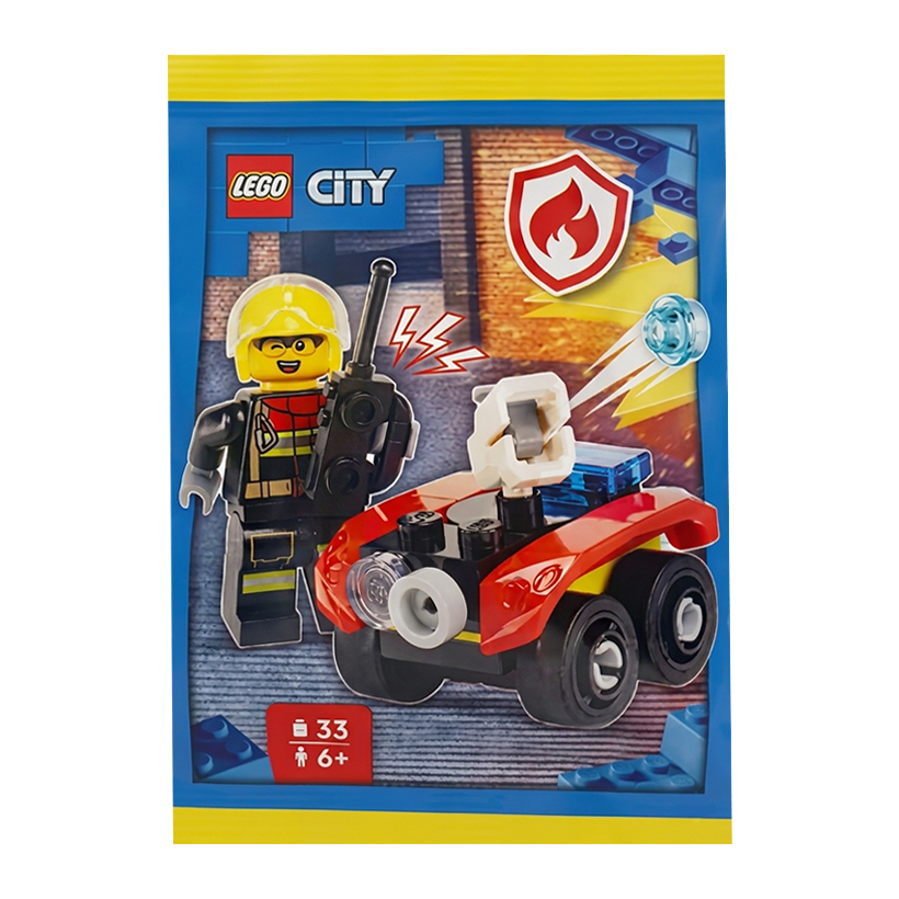 Конструктор Lego Firefighter with Fire Quad Paper Bag City L0002224 cty2043 Новый - Retromagaz