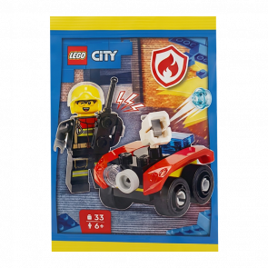 Конструктор Lego Firefighter with Fire Quad Paper Bag City L0002224 cty2043 Новий - Retromagaz