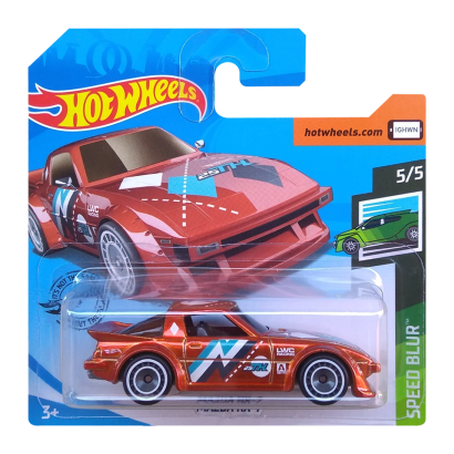 Машинка Базовая Hot Wheels Mazda RX-7 Super Treasure Hunt STH Speed Blur GHG28 Orange Новый - Retromagaz