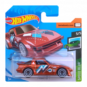 Машинка Базовая Hot Wheels Mazda RX-7 Super Treasure Hunt STH Speed Blur GHG28 Orange Новый - Retromagaz