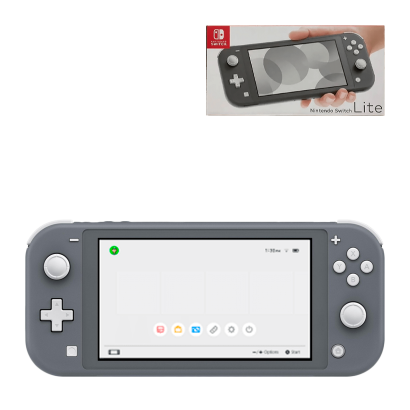 Набор Консоль Nintendo Switch Lite 32GB (045496452650) Grey Б/У + Коробка - Retromagaz