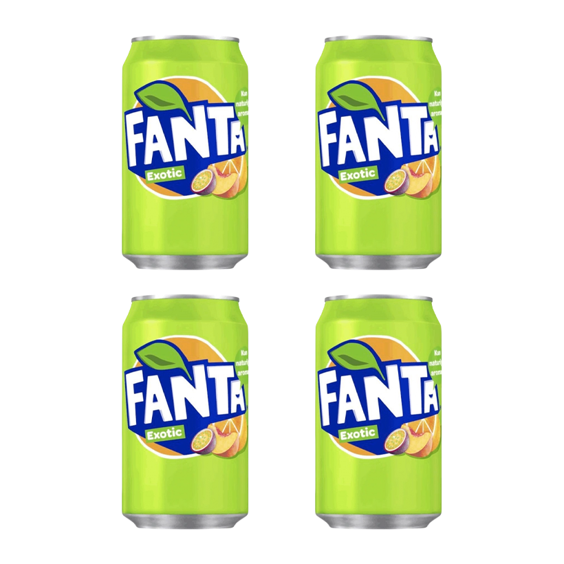 Набір Напій 4шт Fanta Exotic 355ml - Retromagaz