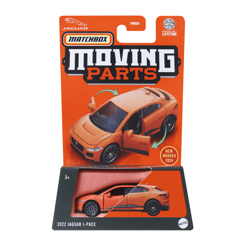 Тематична Машинка Matchbox 2022 Jaguar L-Pace Moving Parts 1:64 FWD28/HVM85 Orange - Retromagaz