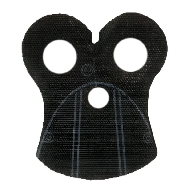 На Плечи Lego Armor Pauldron Cloth with 4 Thin Gray Stripes 48431pb04 sw0548a sw0796 sw0960 sw1131 6161033 Black Б/У - Retromagaz