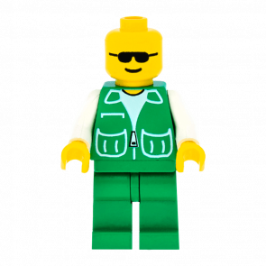 Фигурка Lego City People 973p73 Jacket Green with 2 Large Pockets game002 Б/У Нормальный