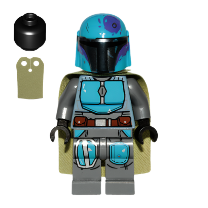 Фігурка Lego Інше Mandalorian Tribe Warrior Male Olive Green Cape Star Wars sw1080 Б/У - Retromagaz