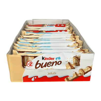 Набор Батончик 15шт Kinder Bueno White 2 Pieces 39g - Retromagaz