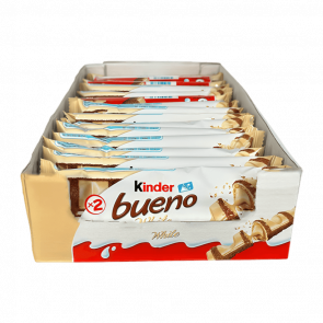 Набор Батончик 15шт Kinder Bueno White 2 Pieces 39g - Retromagaz