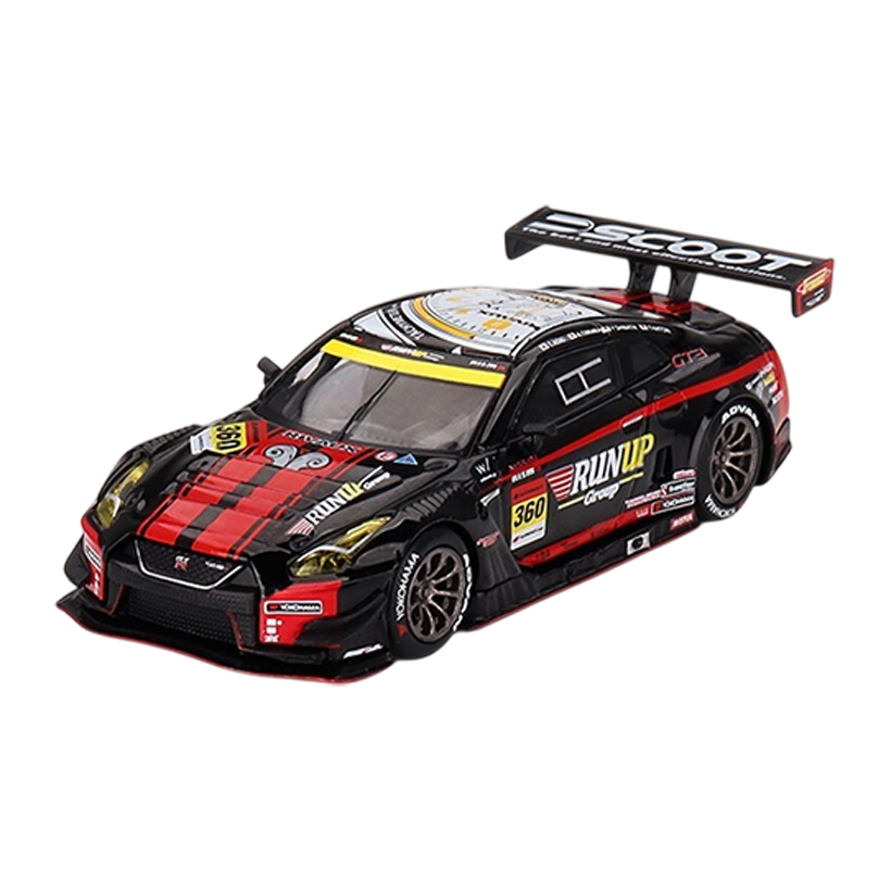Машинка Premium MINI GT GT-R Nismo GT3 #360 “Runup Rivaux GT-R” Super GT Series 1:64 MGT00754-L Black - Retromagaz
