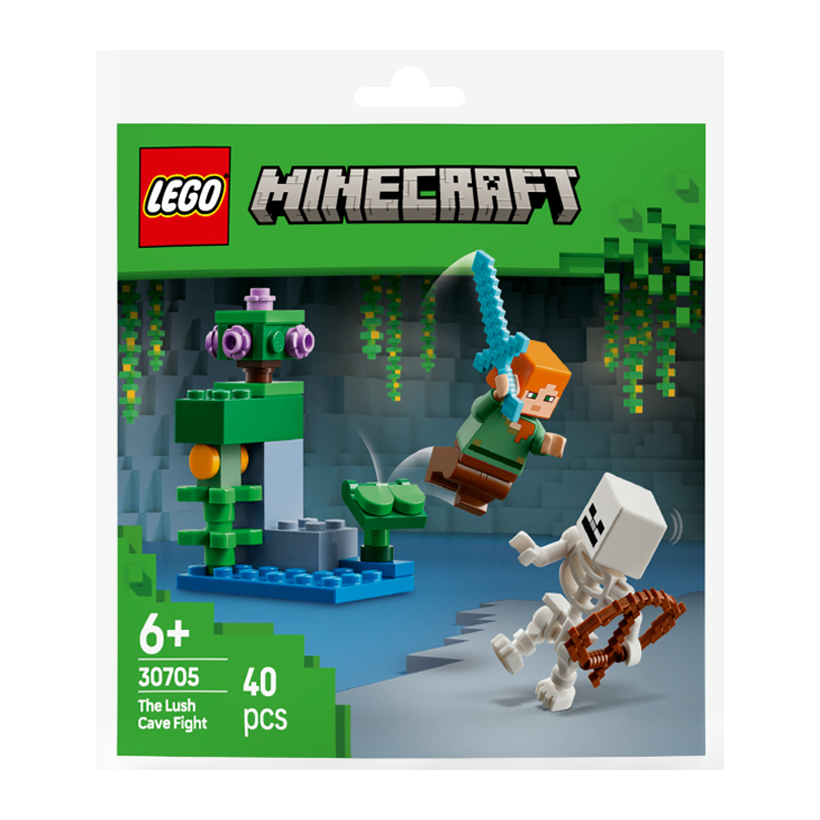 Конструктор Lego Фігурка The Lush Cave Fight Polybag Minecraft 30705 min017 Новий - Retromagaz