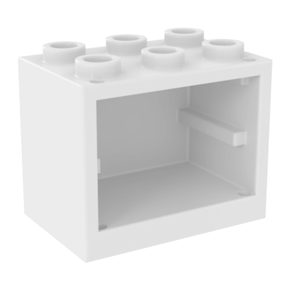 Емкость Lego Cupboard 2 x 3 x 2 4532b 92410 4619665 White 10шт Б/У - Retromagaz
