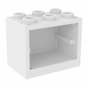 Емкость Lego Cupboard 2 x 3 x 2 4532b 92410 4619665 White 10шт Б/У