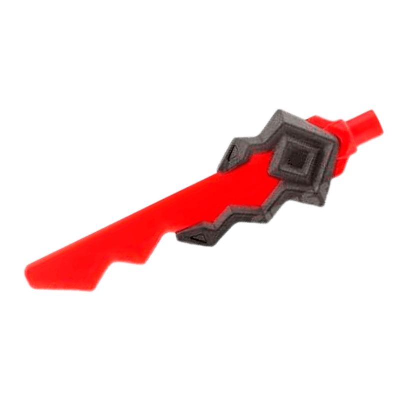 Зброя Lego Меч Geometric Snake and Diamond Shaped Hilt 25277pb01 6185536 Pearl Dark Grey Б/У - Retromagaz